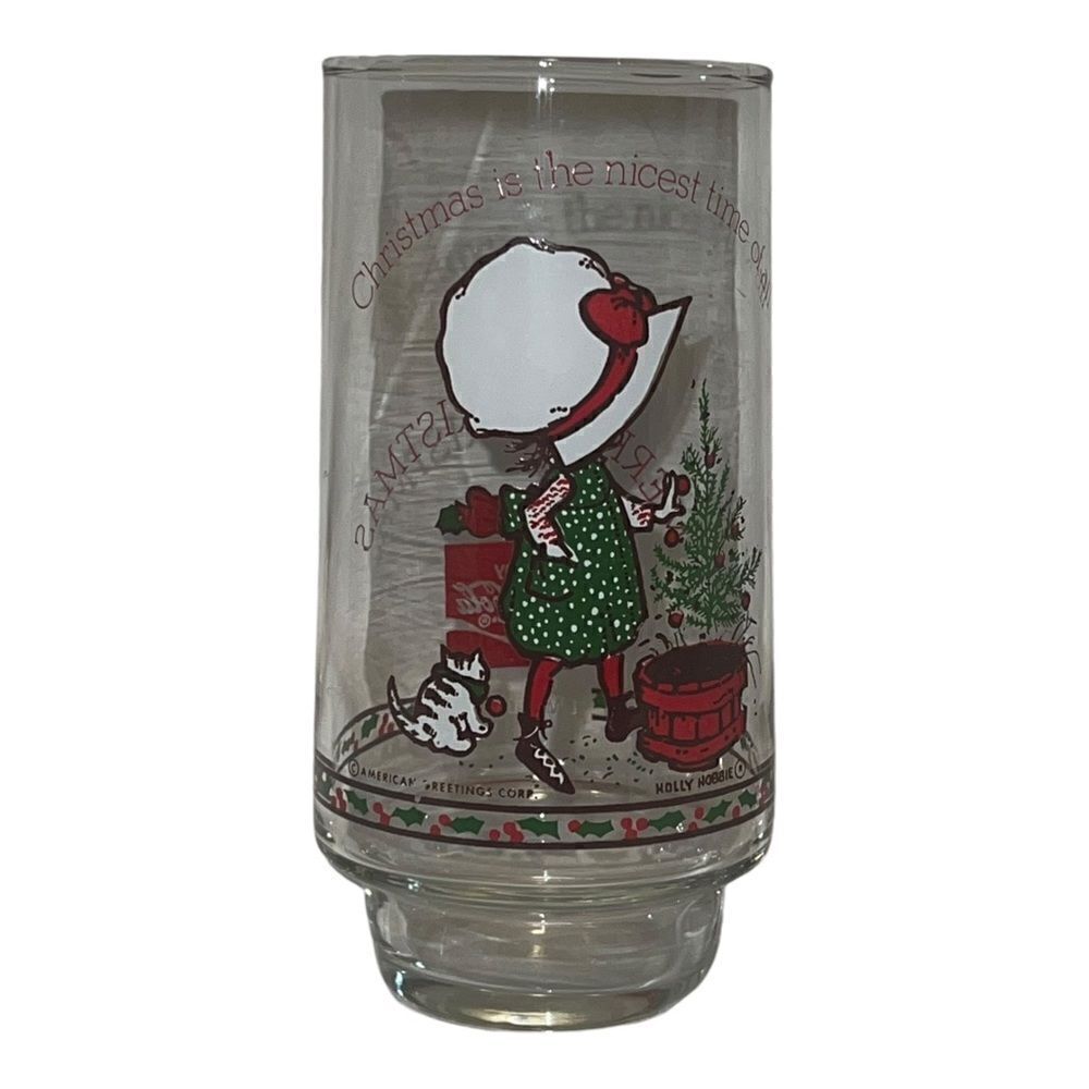 Coca Cola Limited Edition Holly Hobbie Glass Tumbler Vintage 1978 EUC